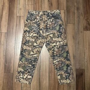 Vintage Wrangler Camo Double Knee Baggy Jeans Men's Size 38 x‎ 32